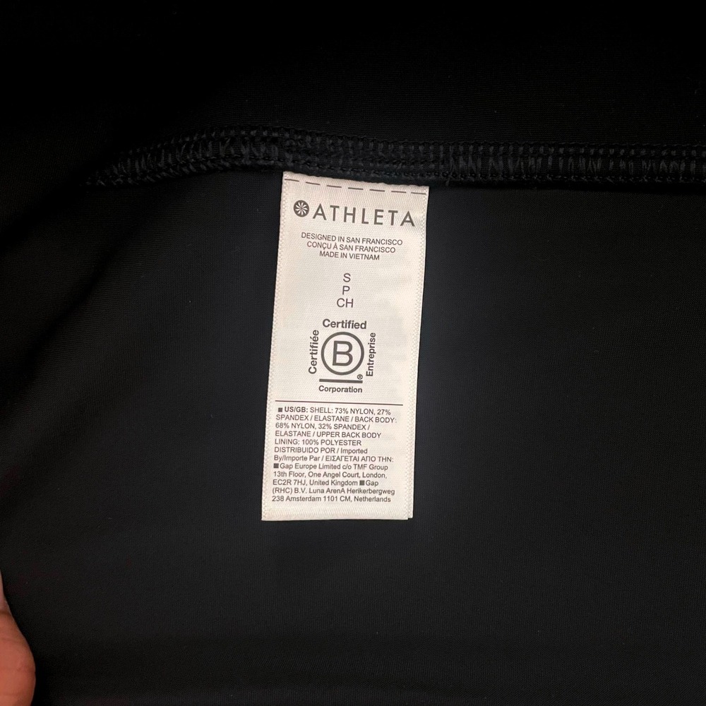 Athleta Stellar Trench Coat Black 842421 Wrinkle Resistant UPF 40+ Womens Small - Picture 8 of 9